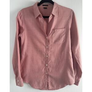 theory Size M Women's Button Down Up Classic 100% Cotton MINOR FLAW